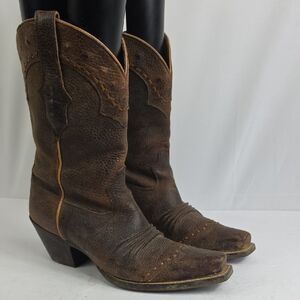 Ariat Dixie Brown Leather Western Women's Boots
